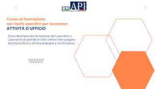 Corso di formazione sui rischi specifici per lavoratori ATTIVITÀ D’UFFICIO